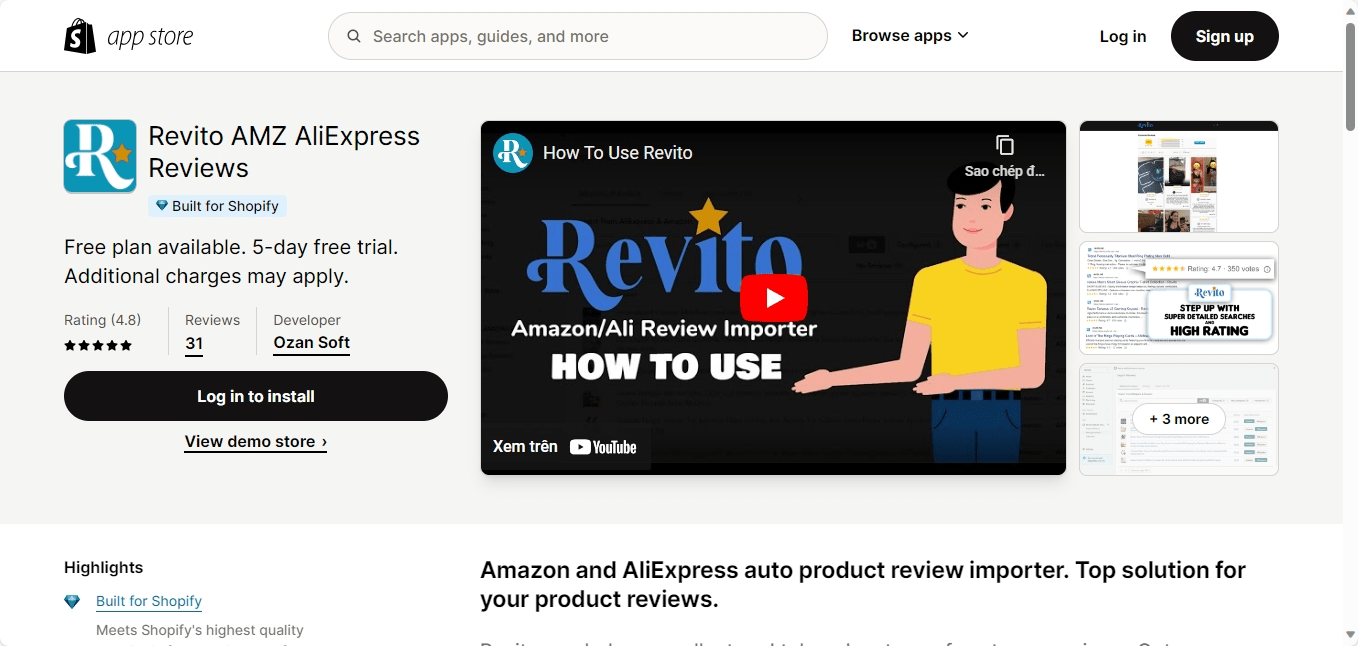 Revito AMZ AliExpress Reviews